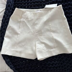NWT cream Mango shorts